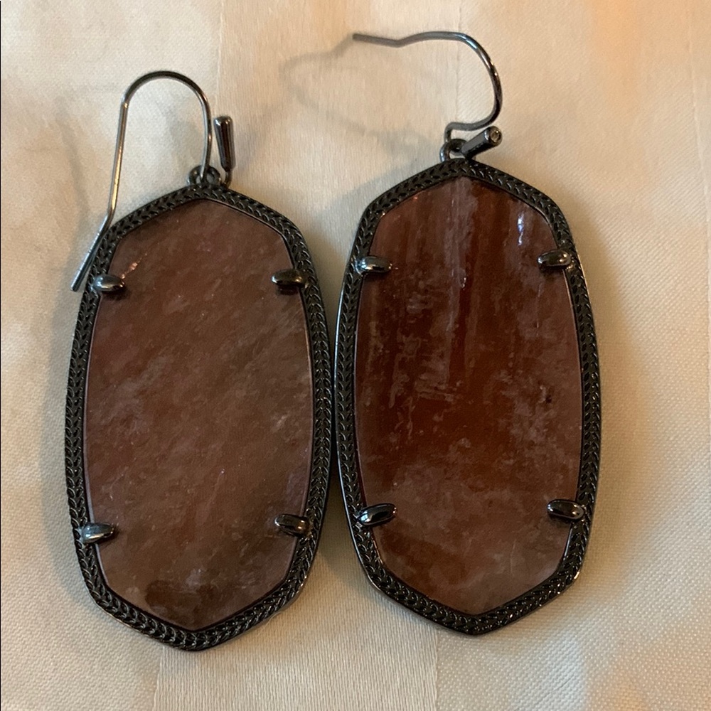 Elegant Brown Stone Earrings Danielle